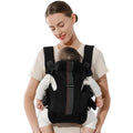 Bebamour Ergonomic Baby Carrier Front and Back with 2 Bibs - Black Pro