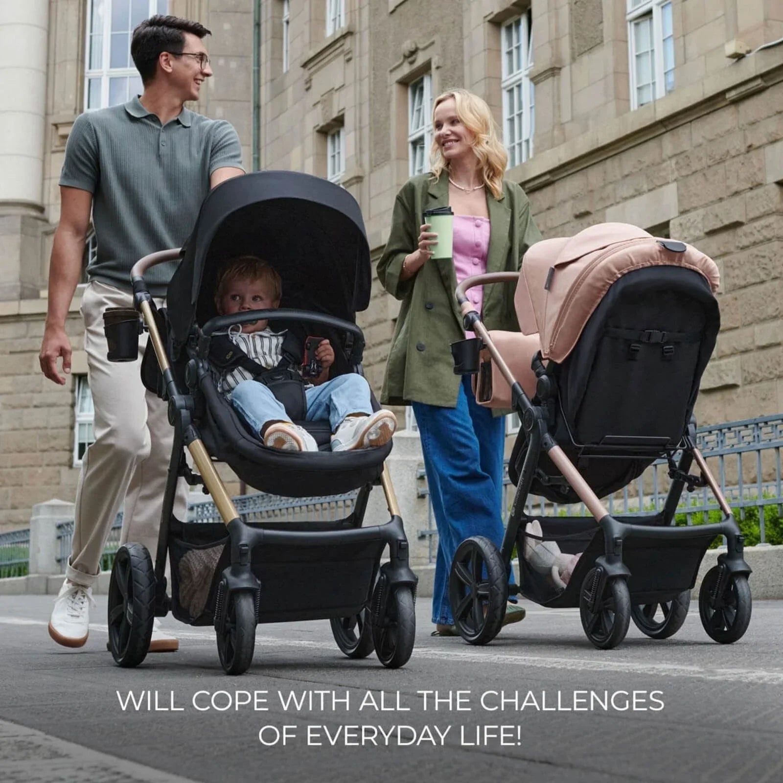 Kinderkraft Moov 2 3-in-1 Travel System - Beige