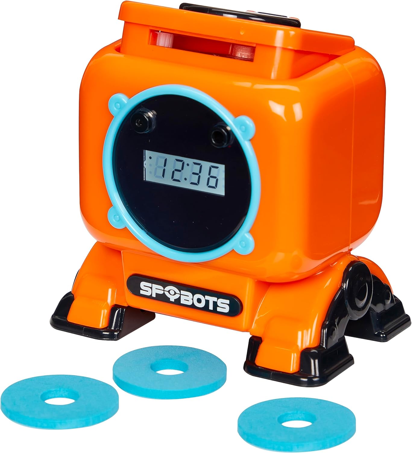 Snaps SpyBot ClockBot – Disc-Shooting Robot Alarm Clock with Motion Sensor