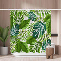 Tropical Leaves Shower Curtain – Mold Resistant Polyester