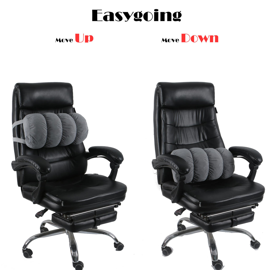 Alibo Office Chairs Contoured Half Moon Round Lumbar Roll Low Back Lumbar Support D-Shaped Pillow Multi Purpose Recliner Leg Rest Cushion For Chair