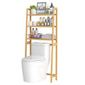 VASMIA 3-Tier Bamboo Over The Toilet Storage - Freestanding Bathroom Organizer