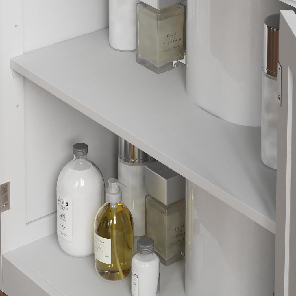 Bath Vida Priano Under Sink Bathroom Cabinet | White 2-Door Storage