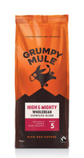 Grumpy Mule High and Mighty Espresso Whole Bean Coffee - Cocoa & Hazelnut 1kg