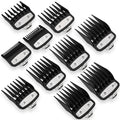 Ancable Clipper Guards for Wahl - 10 Pcs Cutting Guides with Metal Clips