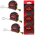 HAUTMEC 10FT/3M Small Tape Measure 3 Pack | Mini Metric & Inch Pocket Tape