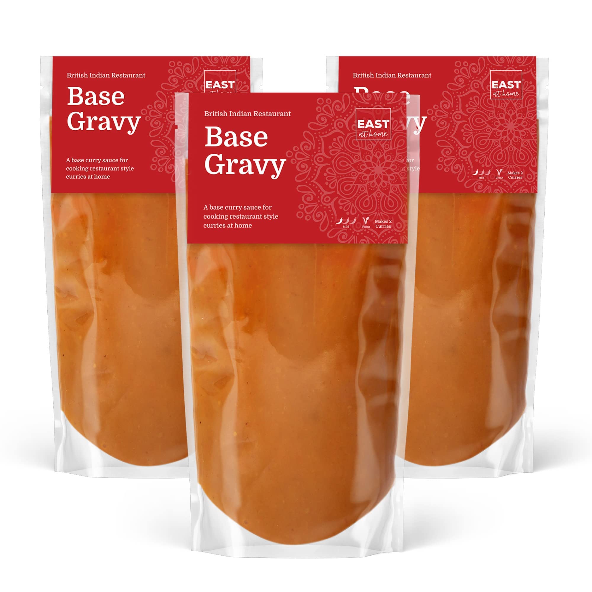 East At Home BIR Curry Base Gravy – British Indian Style Sauce (3 Pack)