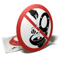 Toilet Bowl Stickers – 6 Pack Do Not Throw Waste Signage