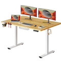 SANODESK 140 * 60 Electric Standing Desk Height Adjustable Standing Desk with Cable Management Tray Sit Stand Table Adjustable Desk Stand Up Desk - image 1