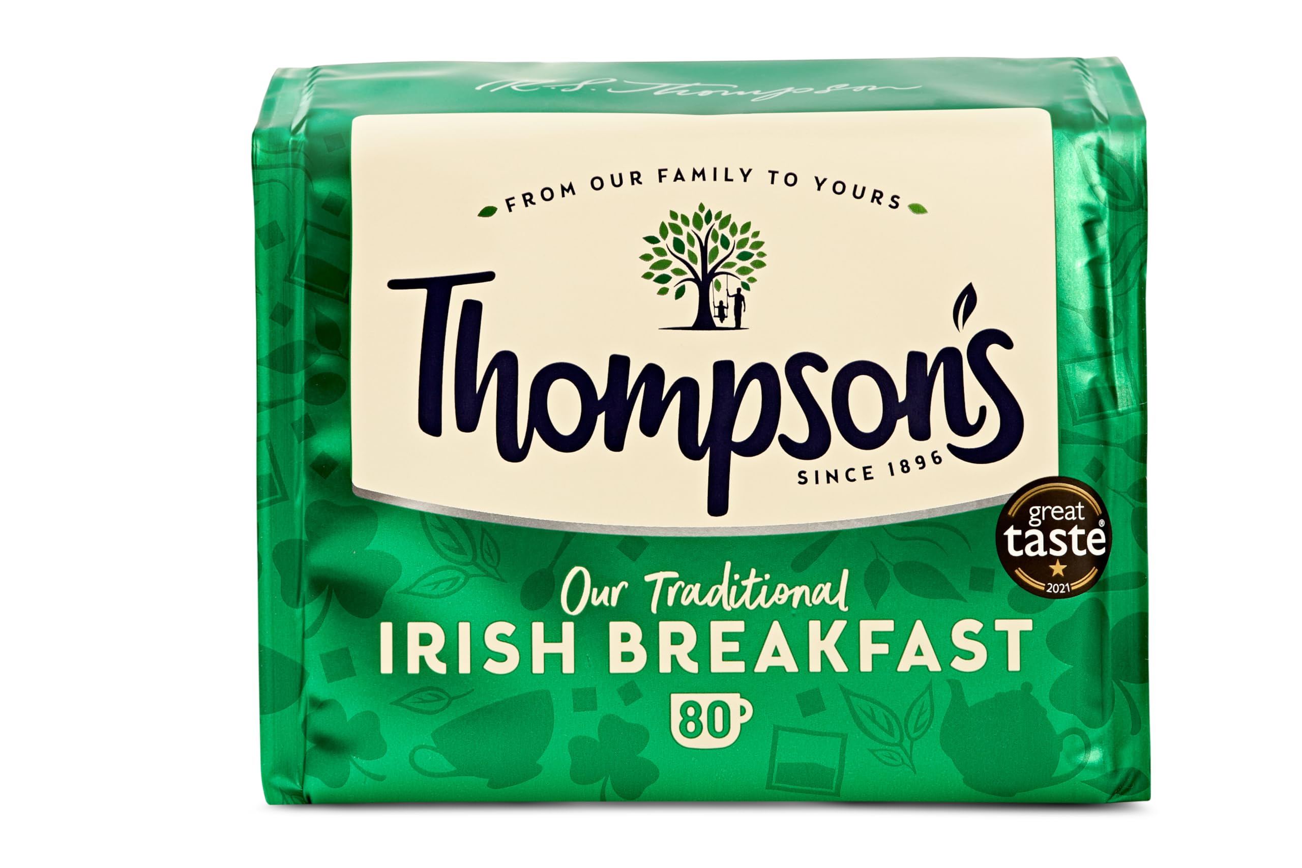 Thompson's Irish Breakfast Black Tea - 6 x 80 Tea Bags (1.5kg)