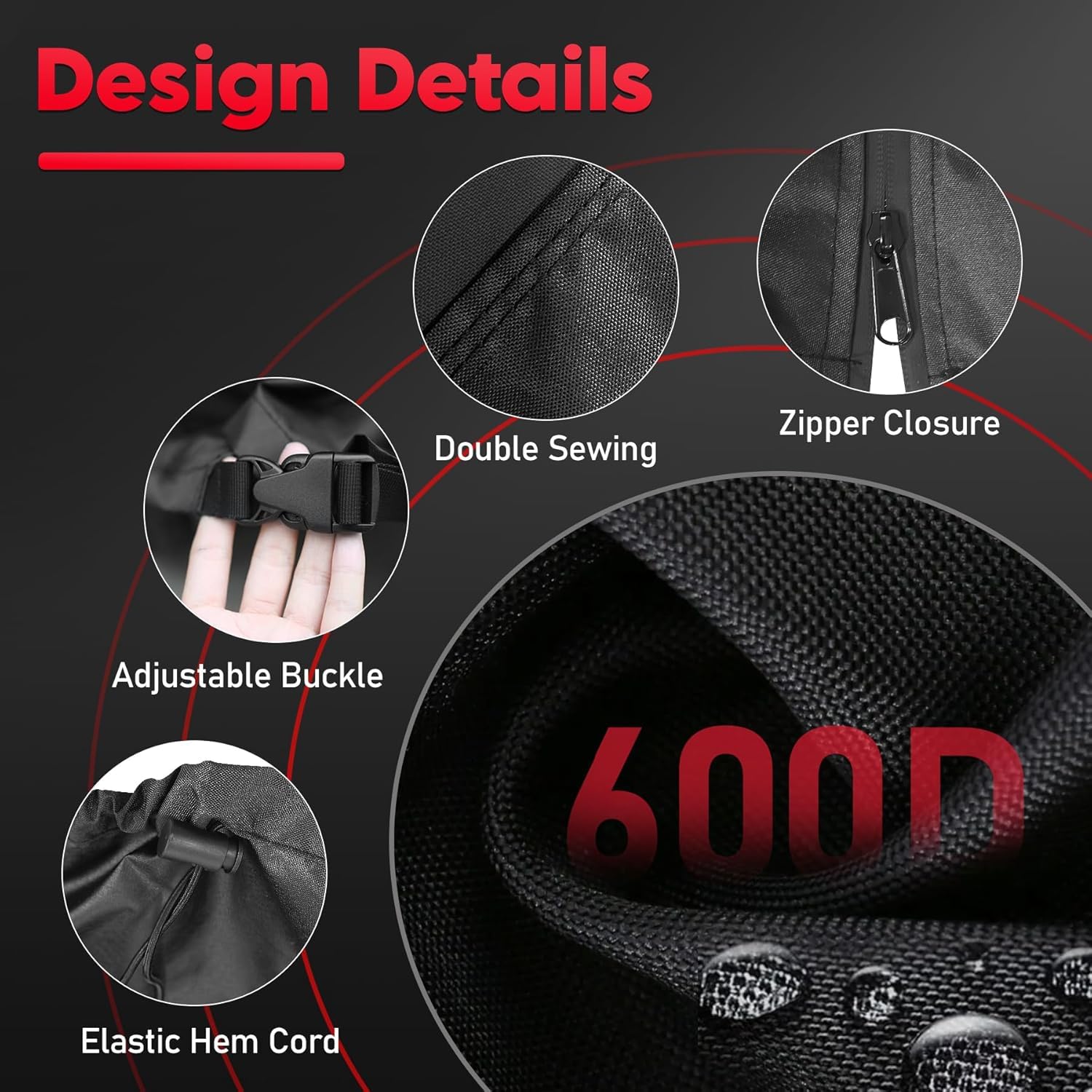 Zettum Double Egg Chair Cover | 600D Waterproof Heavy Duty Patio Cover