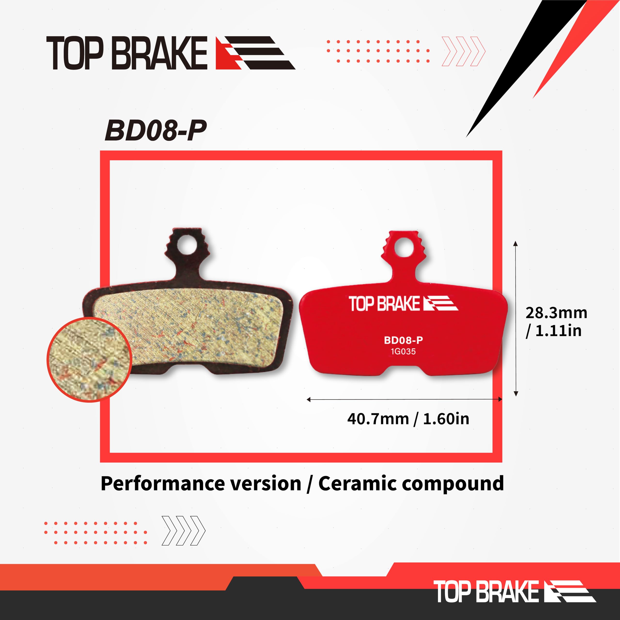 TOP BRAKE 2 Pairs Disc Brake Pads for SRAM Code R/RE/RSC & DB8