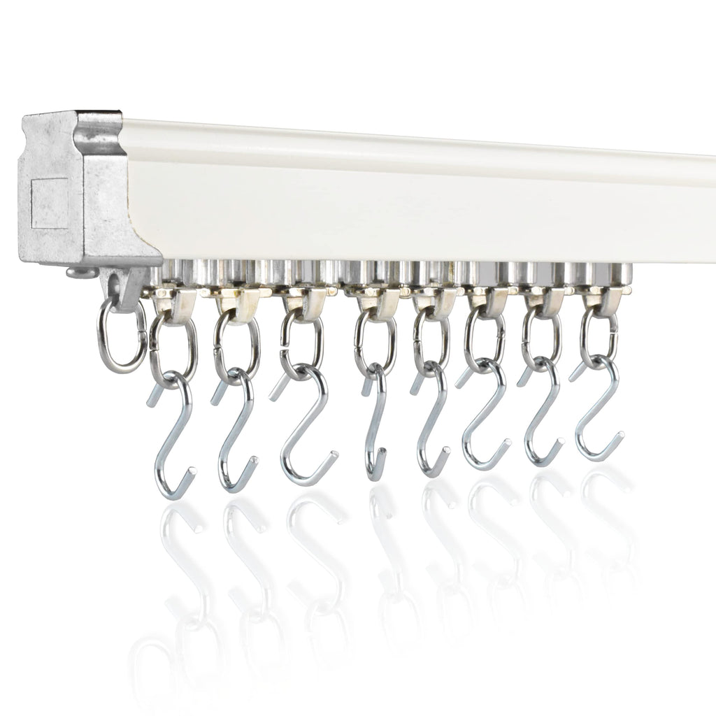 Heavy-Duty Aluminum Ceiling Curtain Track Set for Room Dividers