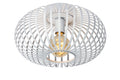 Lucide Manuela Flush Ceiling Light – 40cm White Metal Dimmable Lamp