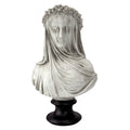 Design Toscano Veiled Maiden Sculptural Bust - White Resin Figurine
