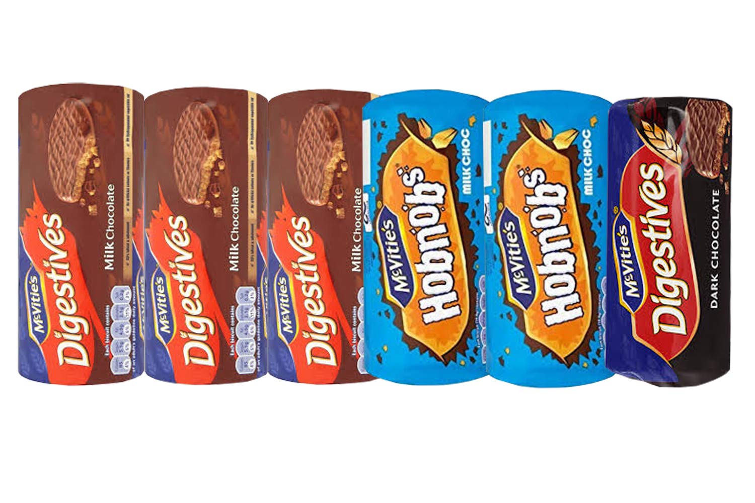 McVitie's Chocolate Biscuit Assortment – Milk & Dark Digestives & Hobnobs
