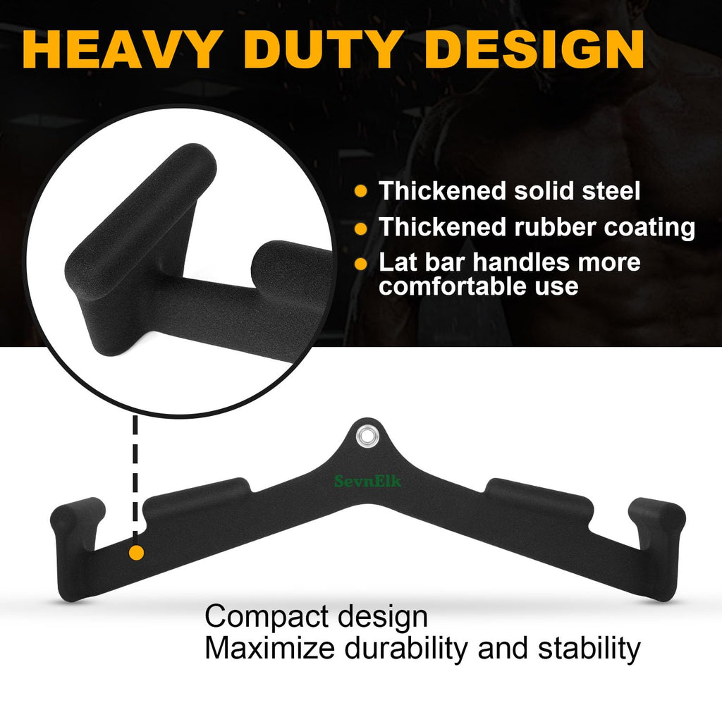 Row Handle Cable Attachment – Steel V-Bar for Gym Training