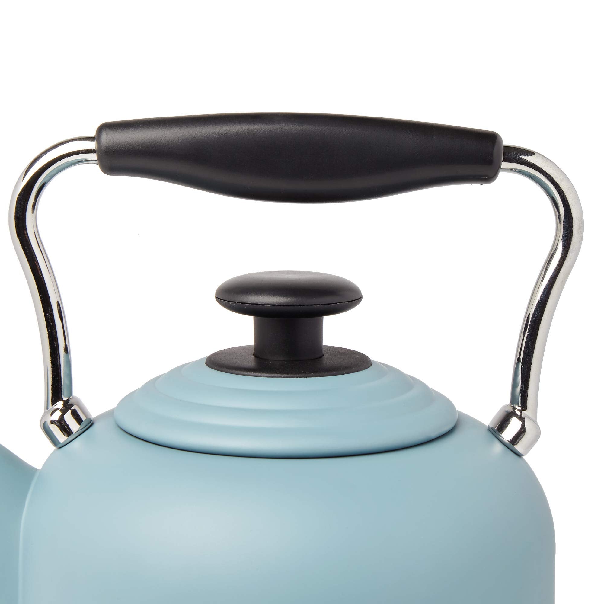 Haden Highclere Electric Kettle – 1.5L Retro Stainless Steel, 3000W Blue