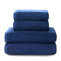 Jolof Store 4-Piece Cotton Bath Towel Set – 400gsm Absorbent – Navy