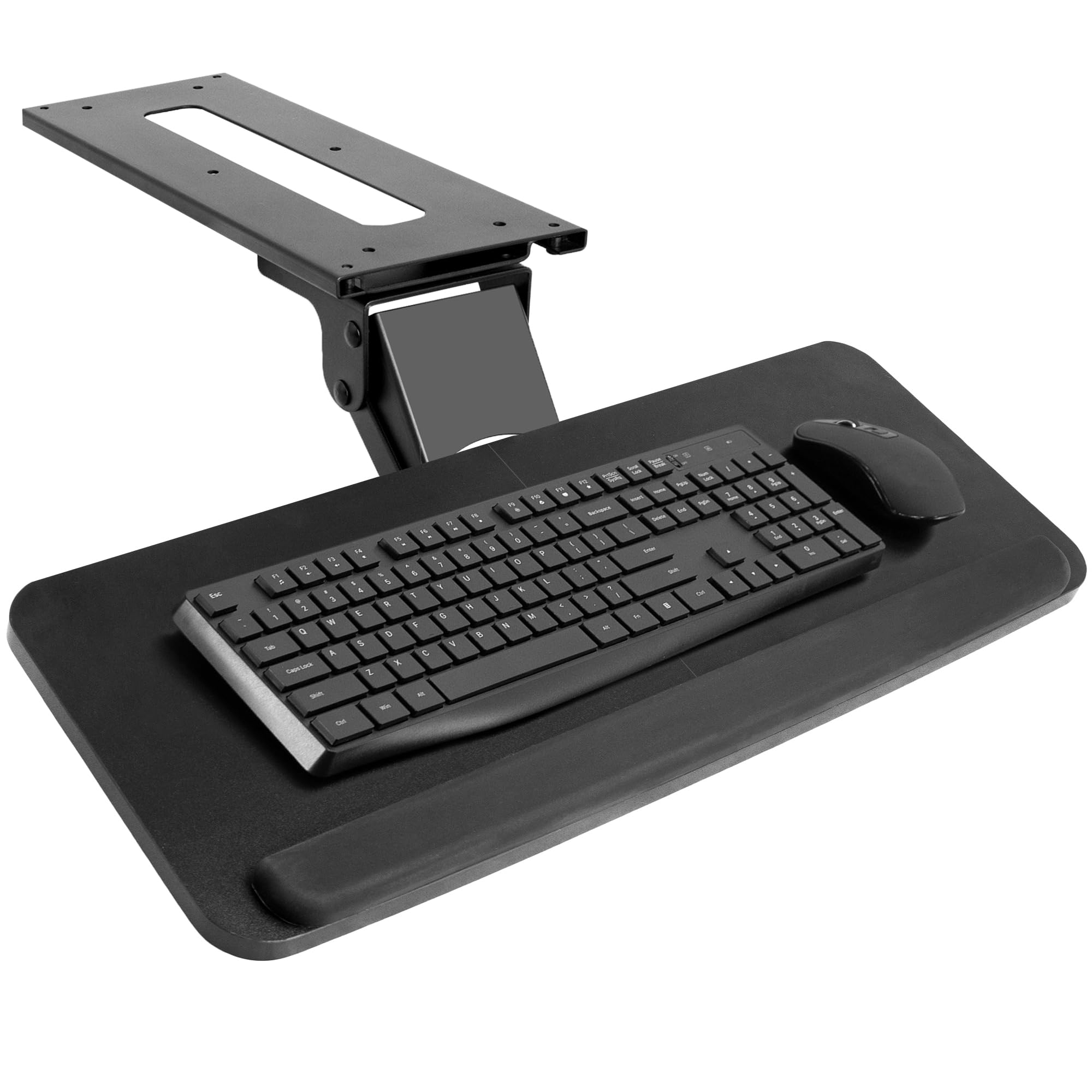 VIVO Ergonomic Under Desk Keyboard Tray - Adjustable Mouse Platform