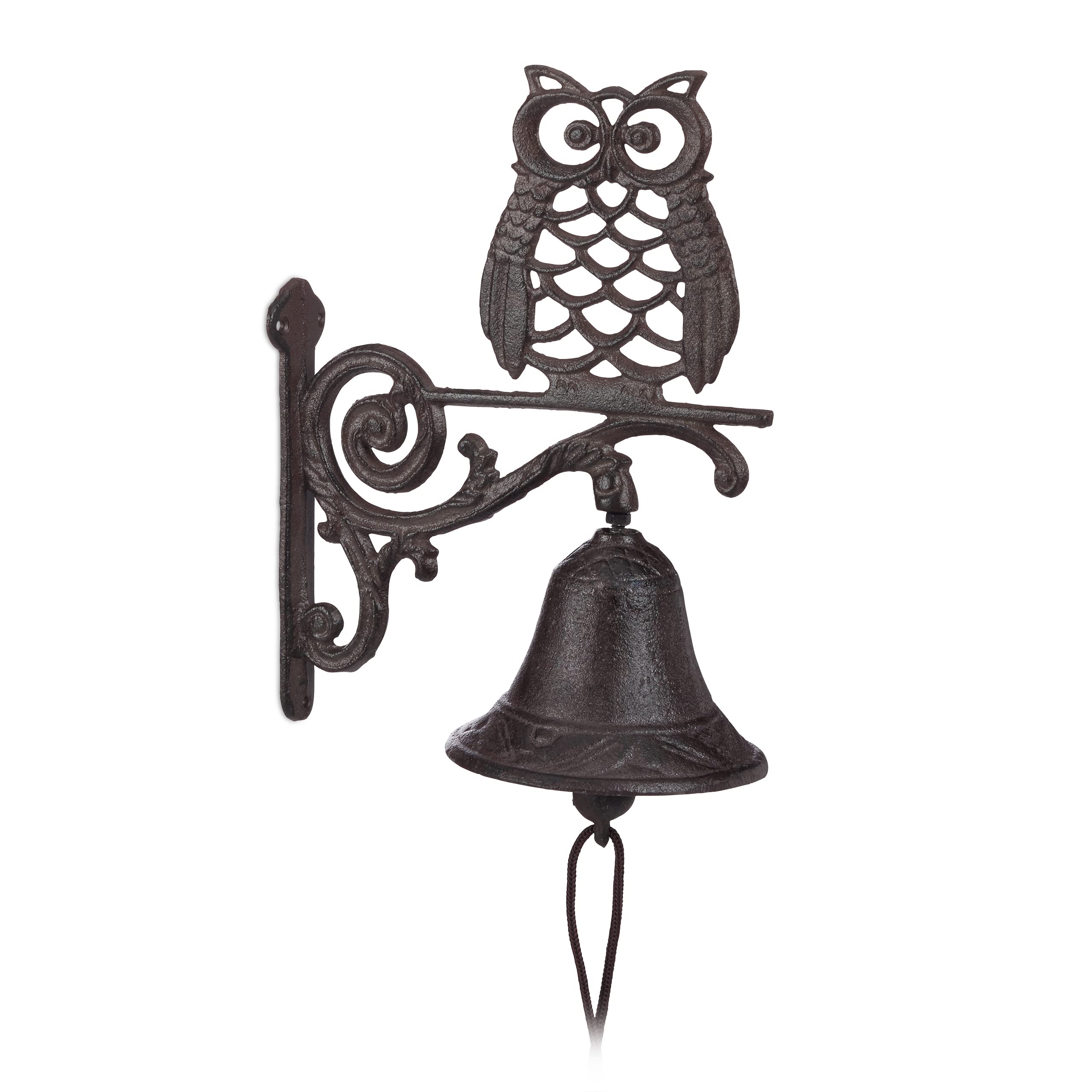 Cast Iron Owl Door Bell – Antique Country Style Garden Decor