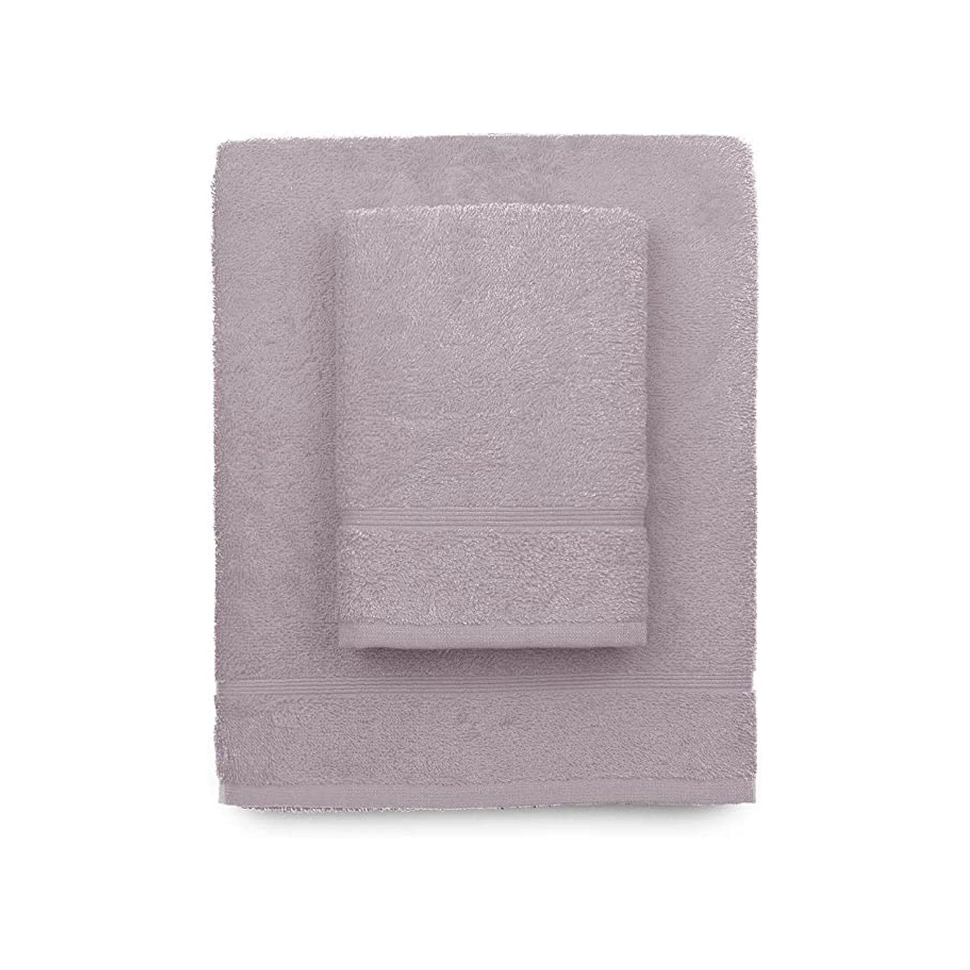 zer0bed Lilac 100% Cotton Terry Bath Towel Set | 2 Piece Soft Set