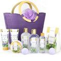 Spa Luxetique Lavender Spa Gift Set - 10pc Bath Kit with Tote Bag
