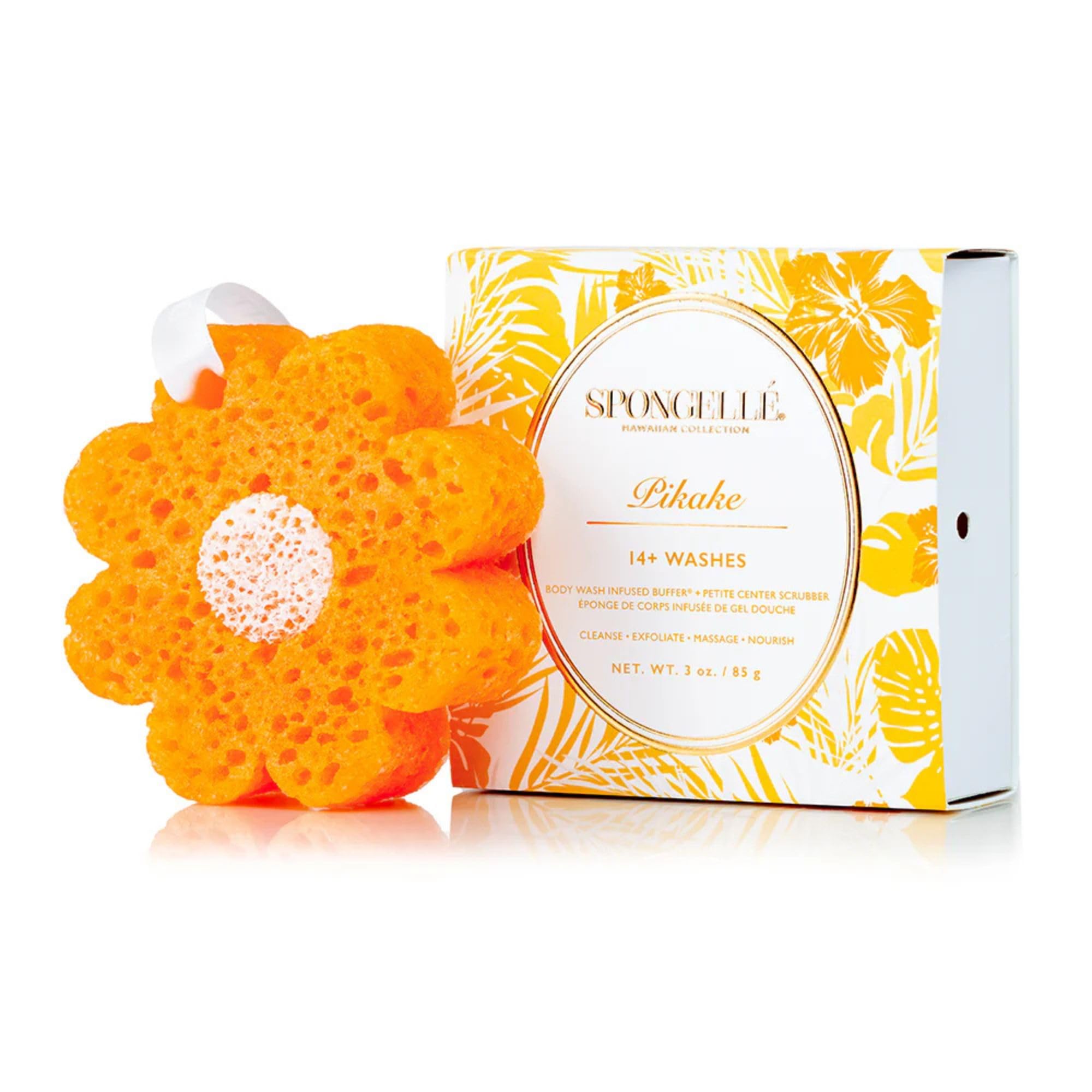 Spongellé Hawaiian Body Wash-Infused Buffer - Pikake Exfoliating Sponge