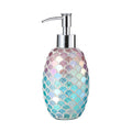 Motifeur Mermaid Glass Soap Dispenser – 12.9oz Decorative Lotion Pump
