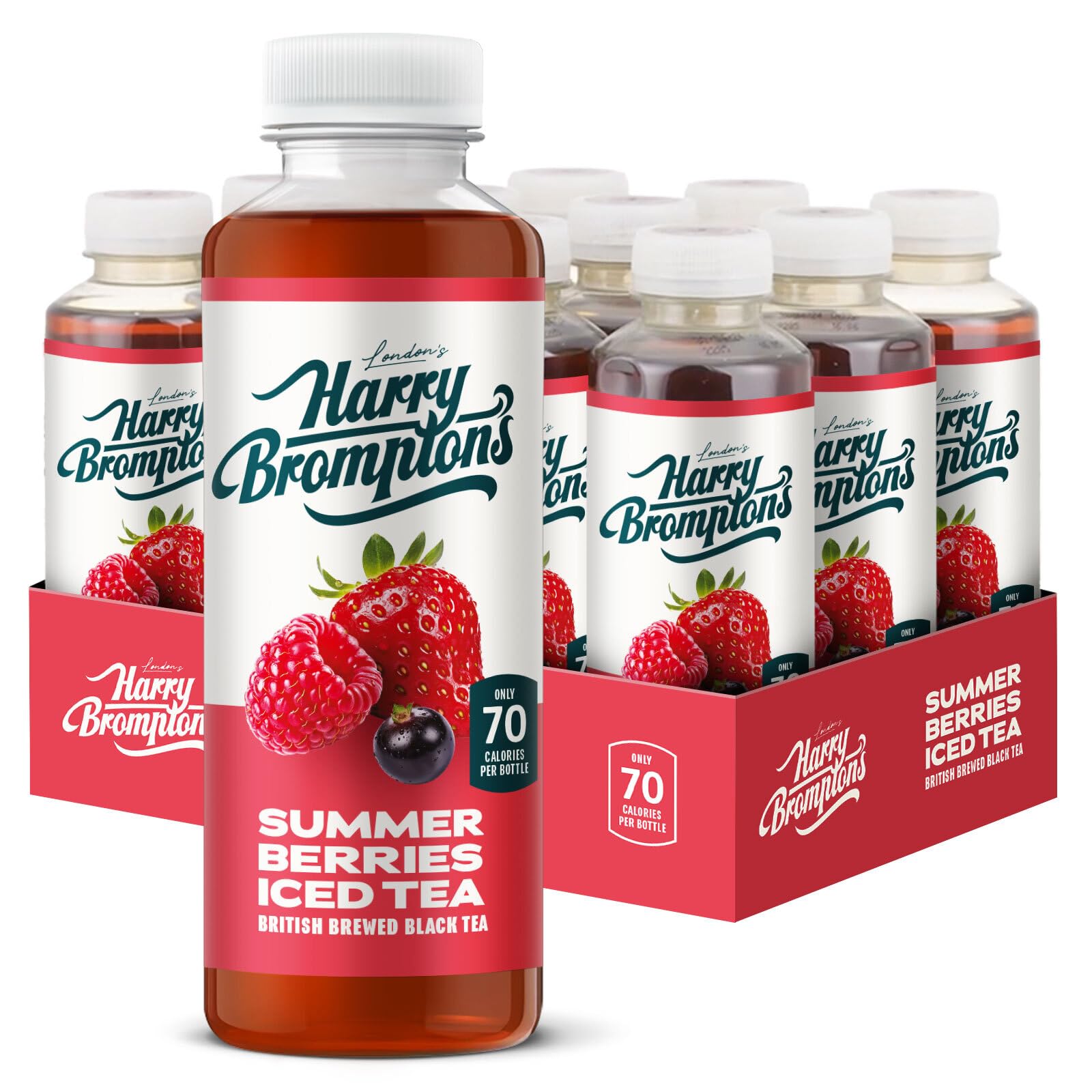 Harry Brompton's Summer Berries Iced Tea – 12x500ml Kenyan Black Tea