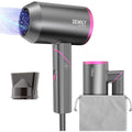 DEWILY Ionic Travel Hair Dryer – 1800W Foldable Blow Dryer for All Hair Types
