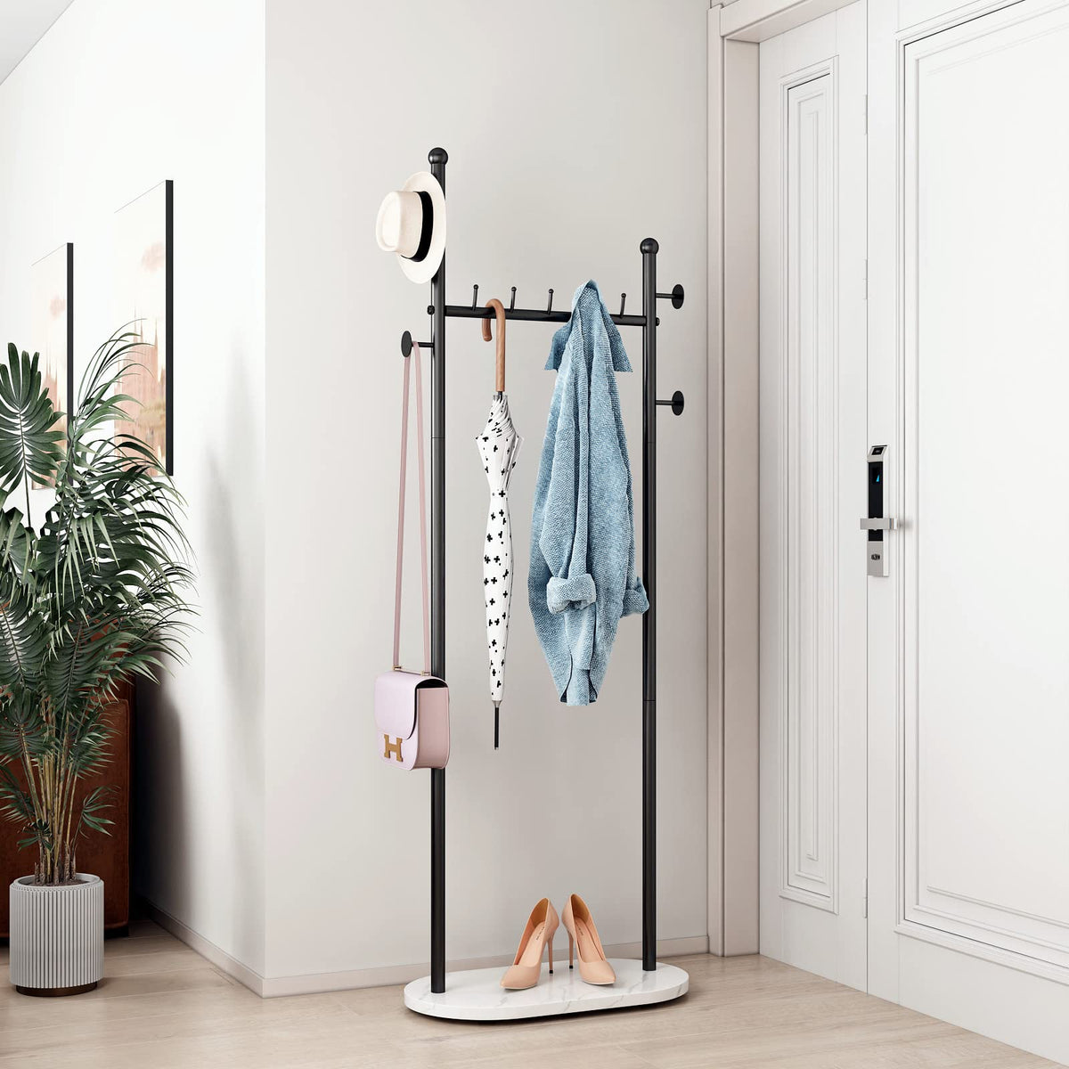 DR.IRON black coat rack clothing racks
