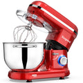 Vospeed 6.2L Electric Stand Mixer – Red Food Dough Blender with 6 Tools