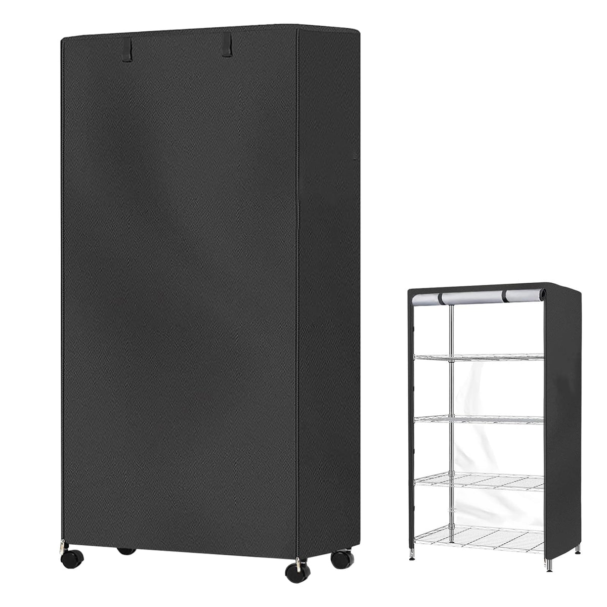 LICAEVEY Water Proof Shelf Cover, 210D Silver Coated Oxford Fabric Duty Dust Proof Storage Wire Rack Covers - image 1