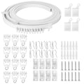 WeeGoo 6m Flexible Ceiling Curtain Track – Bendable PVC Rail for Bay Windows