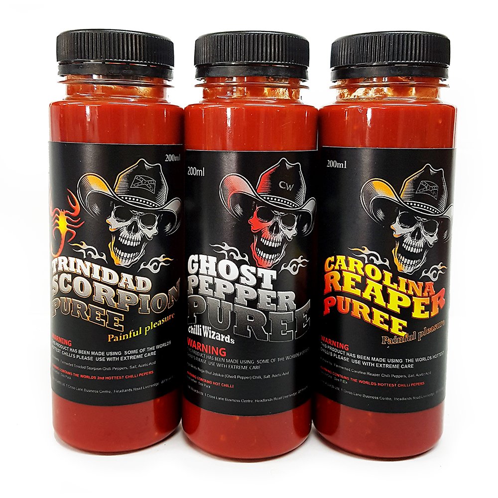 Chilli Mash Trio - Carolina Reaper, Scorpion & Ghost Pepper
