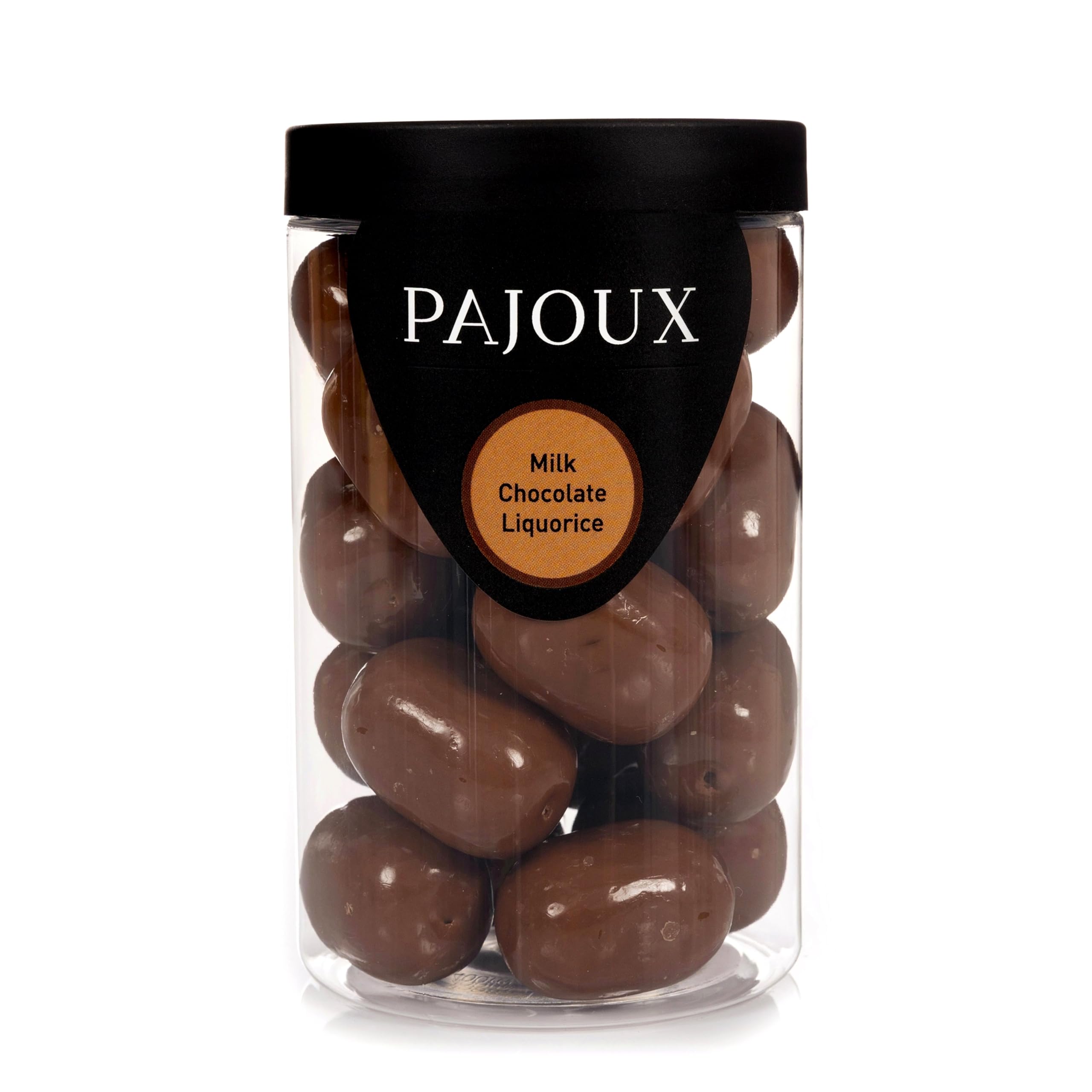 Pajoux Milk Chocolate Covered Liquorice Balls – 280g Large Gift Jar