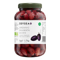Odysea Organic Kalamata Olives – Hand Picked Unpitted Olives in Brine, 1kg
