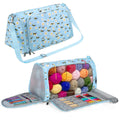 Aeelike Knitting Bag - Large Yarn Storage Organizer with Honeybee Design