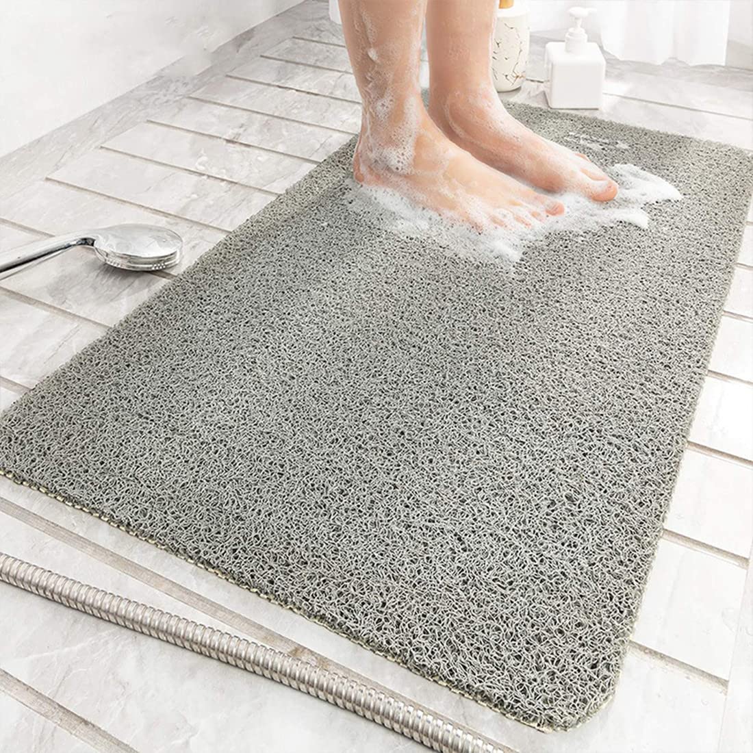 Loofah Shower Mat – Non-Slip Anti-Mould PVC Bath Mat, 45x75cm