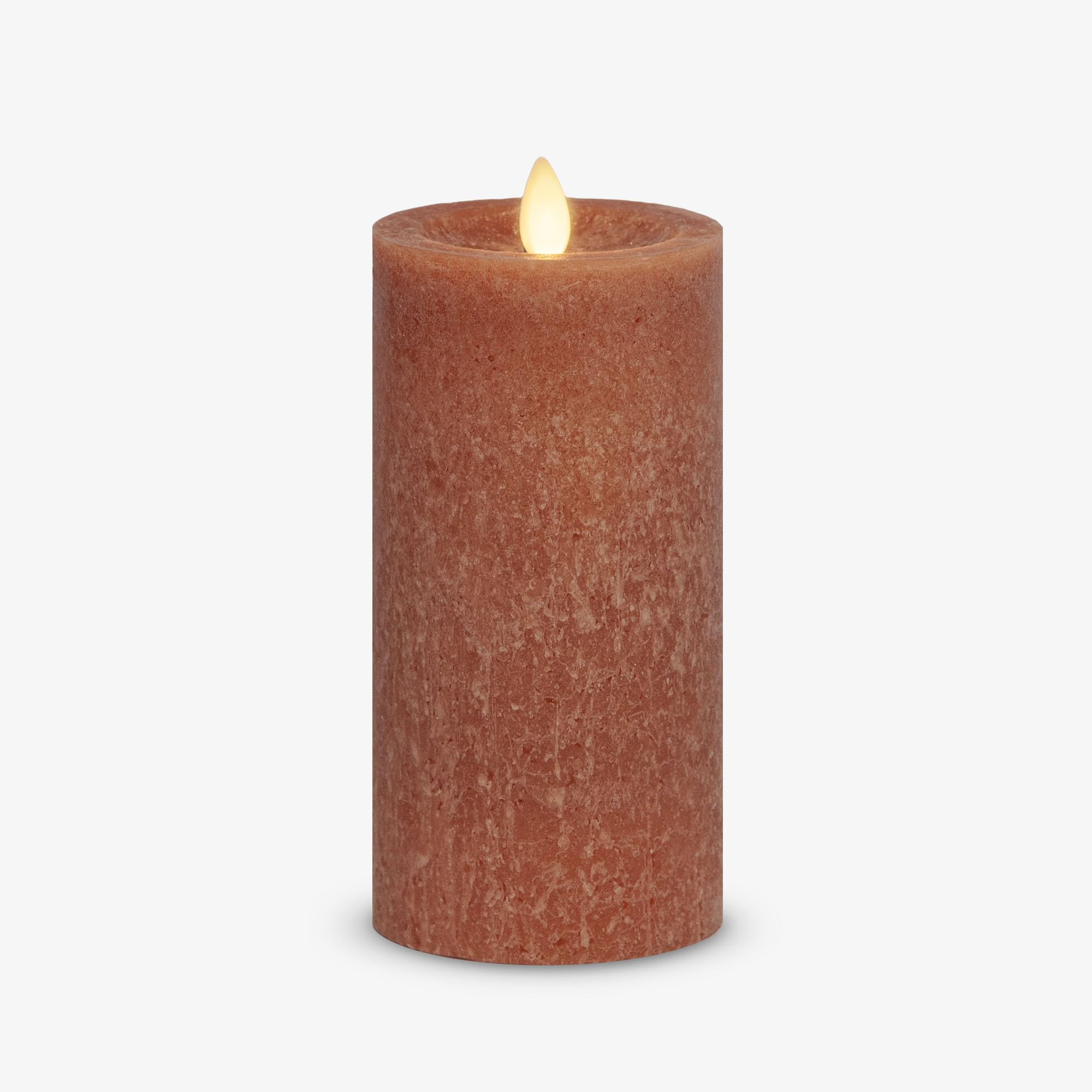 Luminara Flameless LED Pillar Candle | Adobe Seaglass Real Wax 3x6.5
