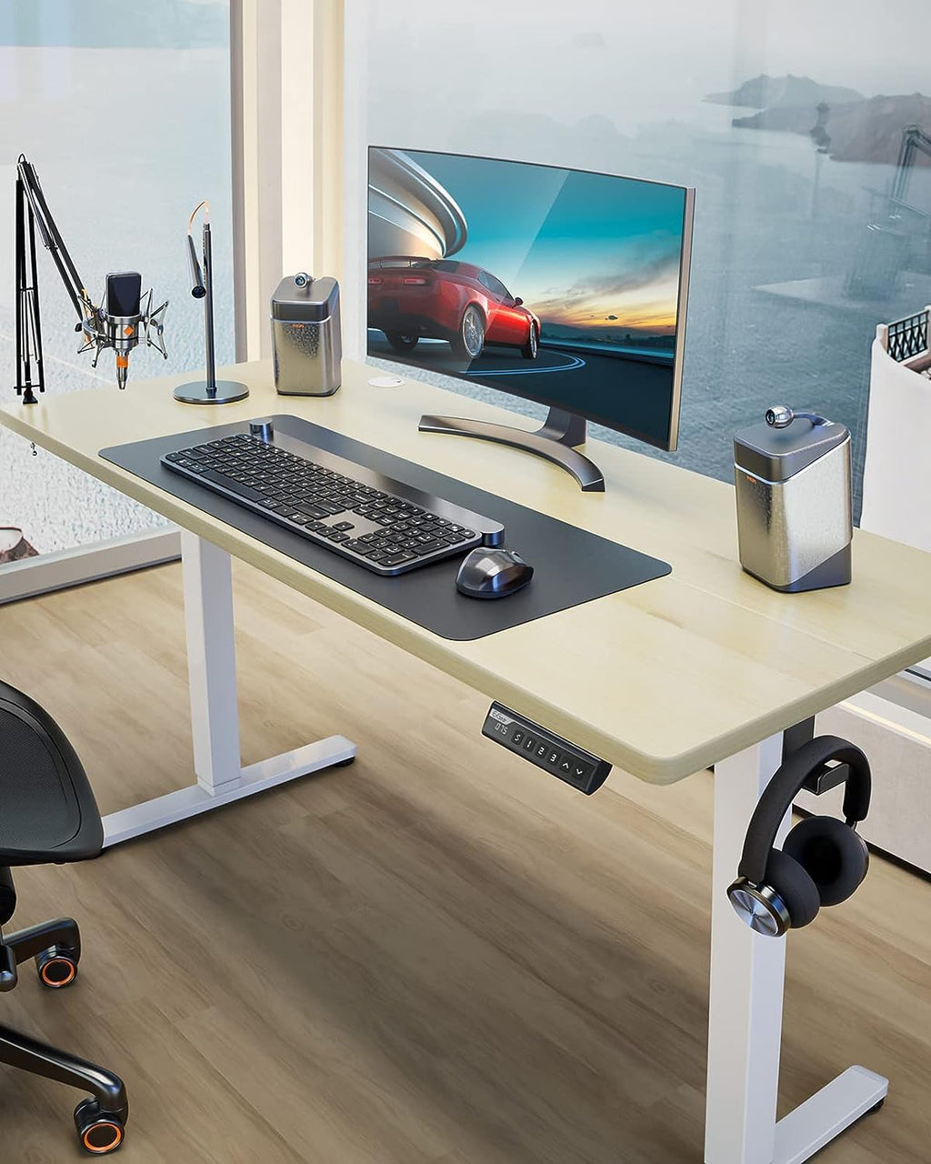 ErGear Electric Standing Desk – 120x60cm Height Adjustable Sit Stand Desk