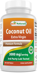 Best Naturals Extra Virgin Coconut Oil 1000mg Softgels - 180 Count