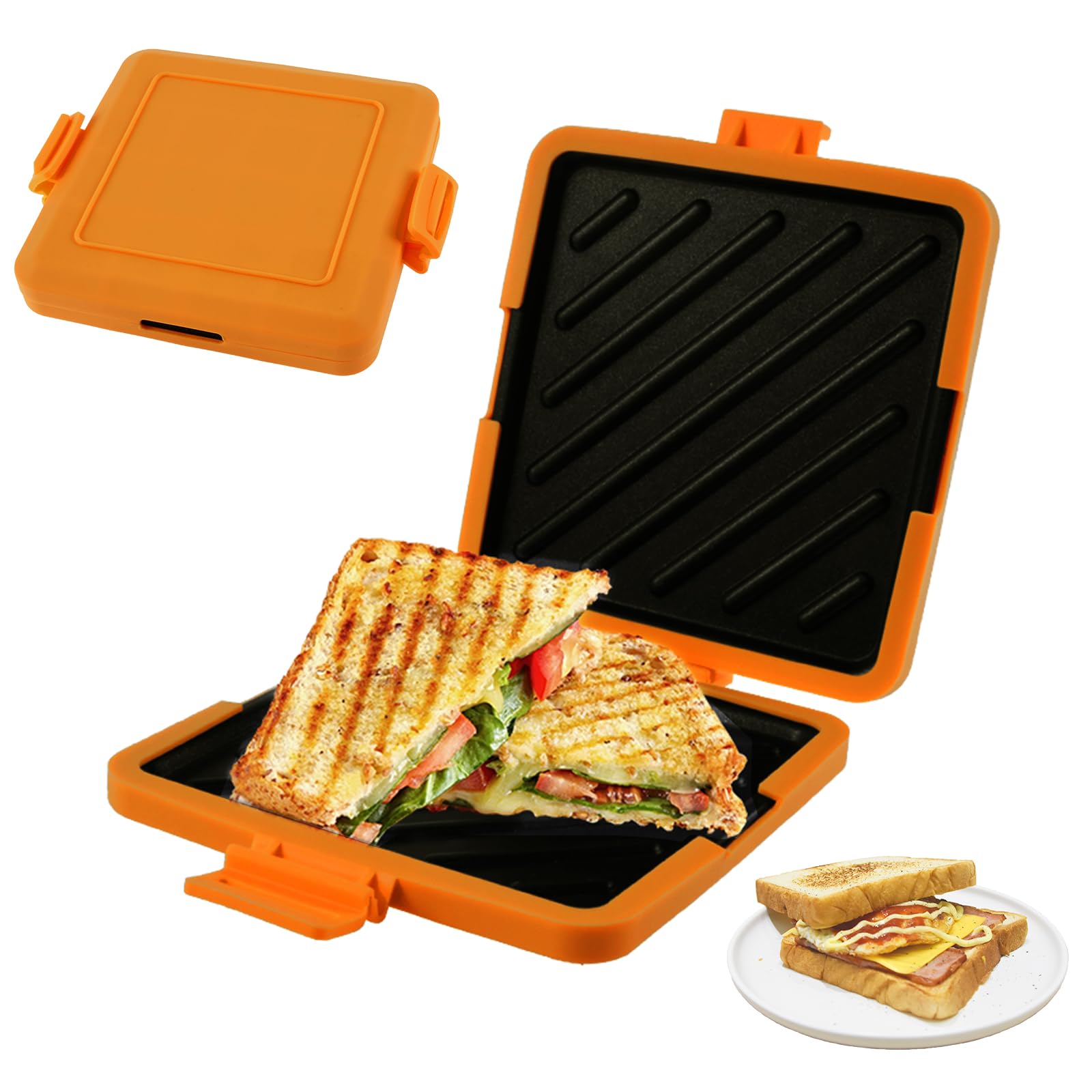 Microwave Toastie Maker – Non-Stick Silicone Sandwich Grill