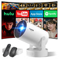 Mini Projector – 4K WiFi 6 Bluetooth 180° Rotatable
