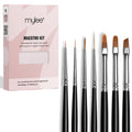 Mylee Maestro Nail Brush Kit – 7 Professional Vegan Gel Art Brushes