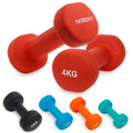 Nordfit Neoprene Coated Dumbbells | Cast Iron Hand Weights Set 1kg–5kg