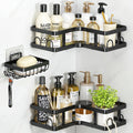 ZVZM Corner Shower Caddy - 3 Pack Stainless Steel No-Drill Shelves
