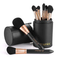 OMANIAC Professional Makeup Brushes Set (12Pcs) | Pearl Flash Handles