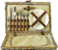 Jolof Store 2 Person Wicker Picnic Basket with Built-in Chiller Compartment
